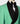 Black Collar Green Patterned Tuxedo