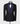 Navy Blue Glossy Patterned Black Color Double Breasted Tuxedo