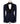 Embroidered Blue Tuxedo - Velvet collar and vest