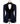Embroidered Blue Tuxedo - Velvet collar and vest