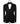 Embroidered Black Tuxedo - Velvet collar and vest