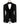Embroidered Black Tuxedo - Velvet collar and vest