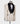 Black Velvet Collar Cream Patterned Tuxedo